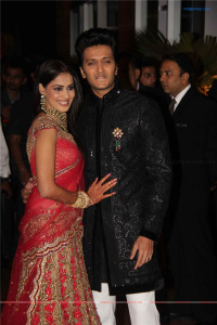 Ritesh Genelia wedding reception photos