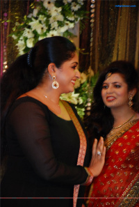 Kavya Madhavan at Prithviraj's wedding reception photos