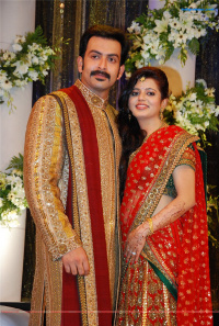Prithviraj's wedding reception photos