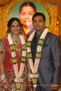 Actor Radharavi son wedding reception stills photos