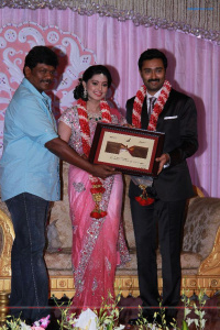 Sneha Prassana Wedding reception photos