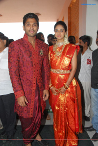 Allu Arjun Marriage Reception photos
