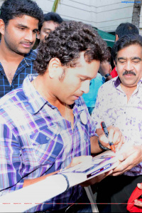Telugu Warriors Team meet Mr.Sachin And Mr Laxman at ITC Kakatiya Telugu Event photo