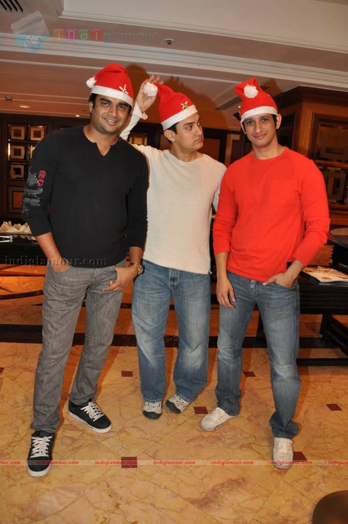 3 Idiots celebrate Christmas Event hd photo