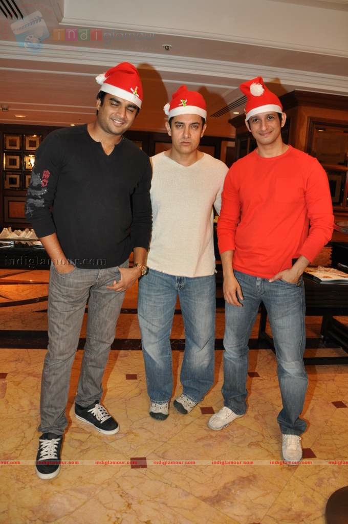 3 Idiots celebrate Christmas Event hd photo
