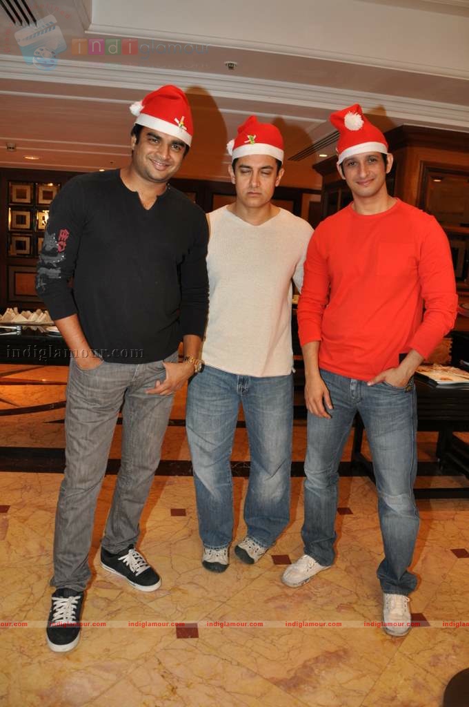 3 Idiots celebrate Christmas Event hd photo