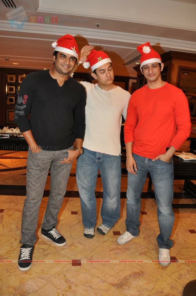 3 Idiots celebrate Christmas Event hd photo