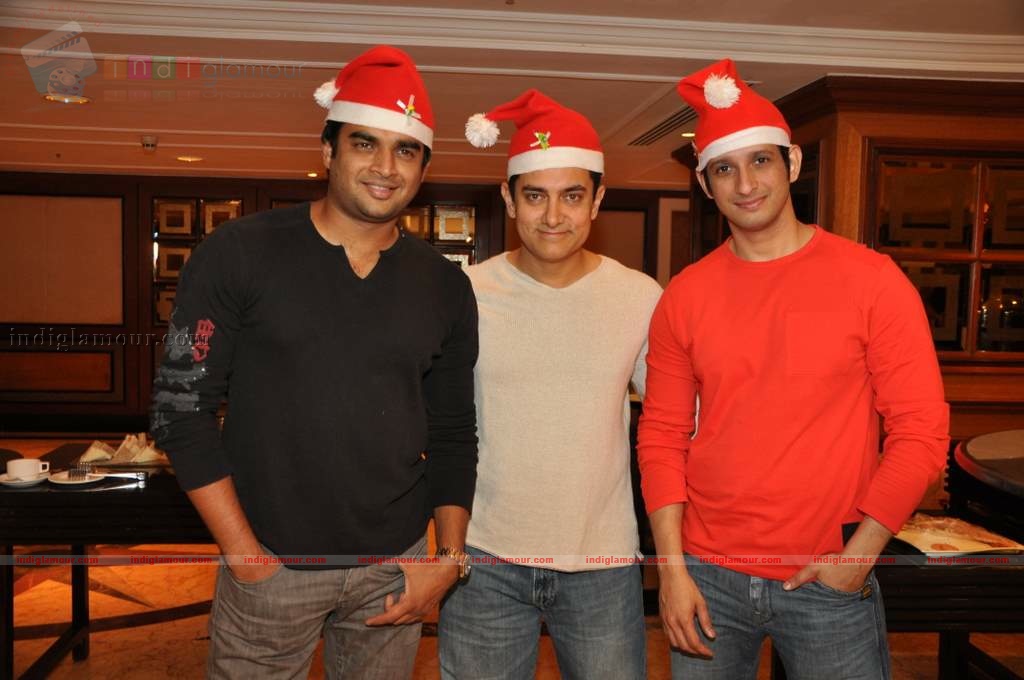 3 Idiots celebrate Christmas Event hd photo