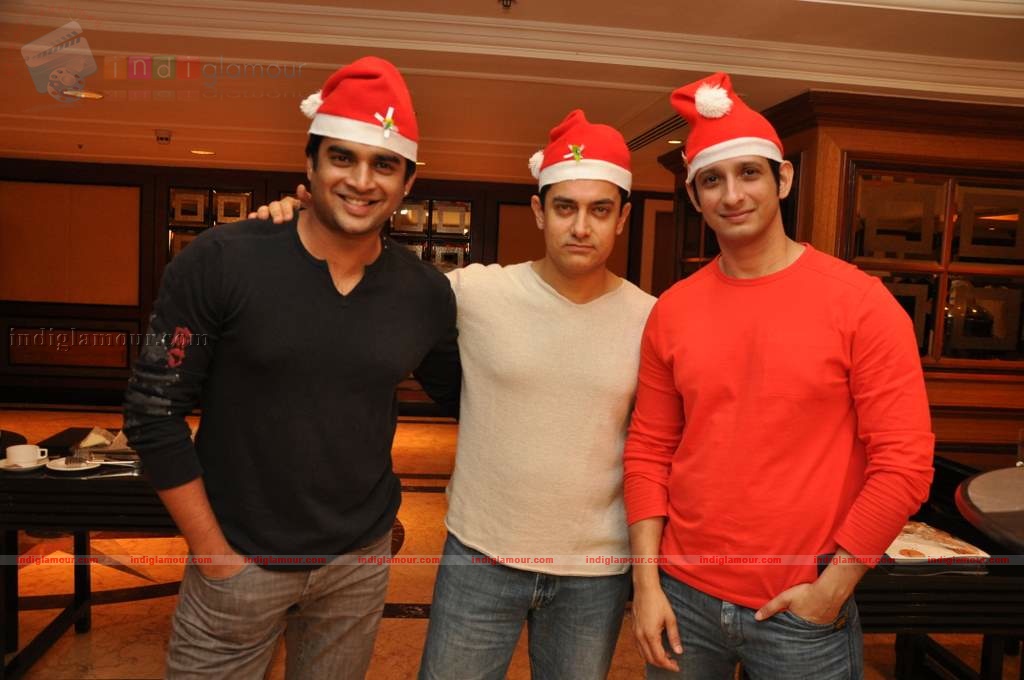 3 Idiots celebrate Christmas Event hd photo