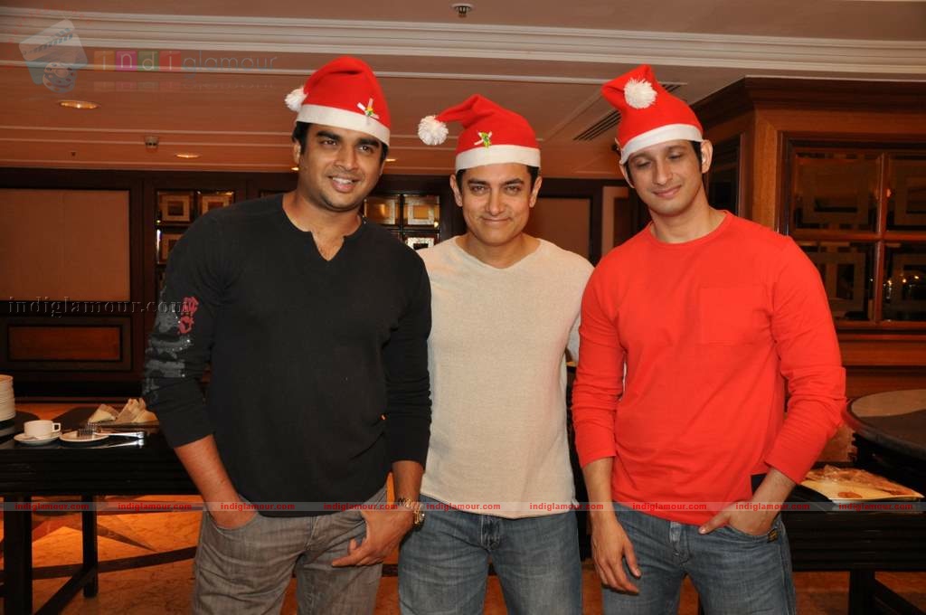 3 Idiots celebrate Christmas Event hd photo