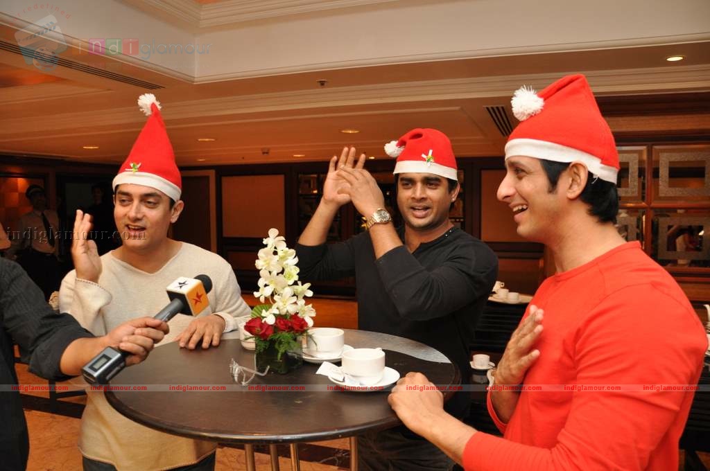 3 Idiots celebrate Christmas Event hd photo