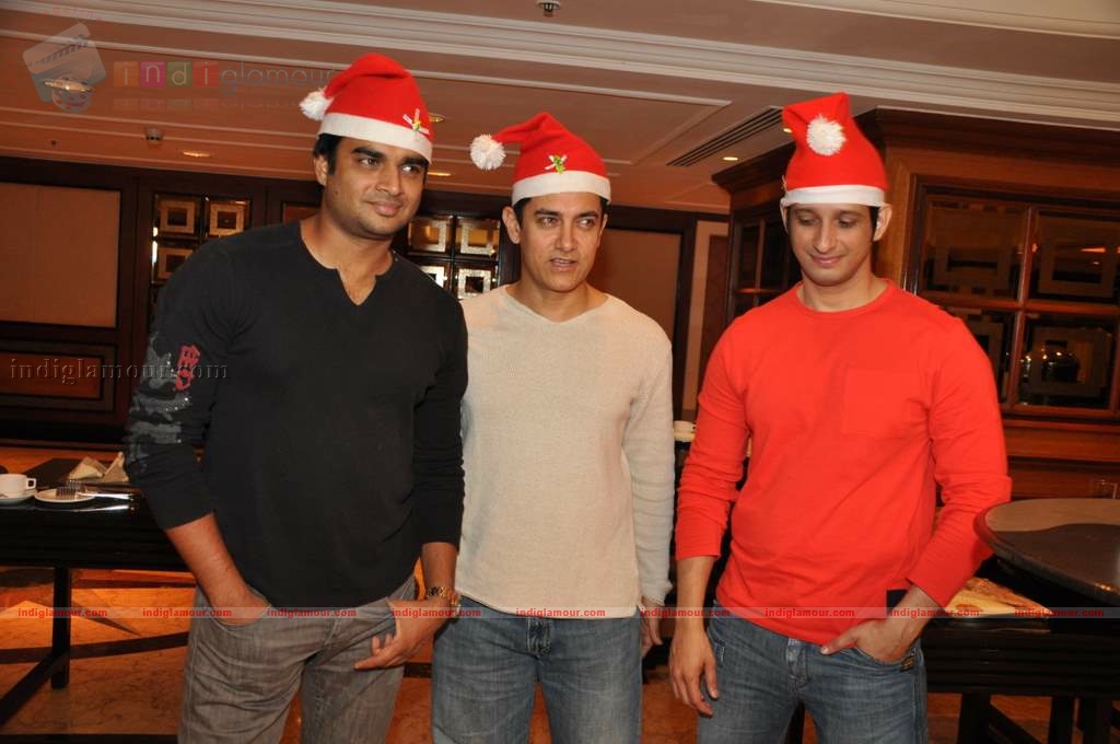 3 Idiots celebrate Christmas Event hd photo