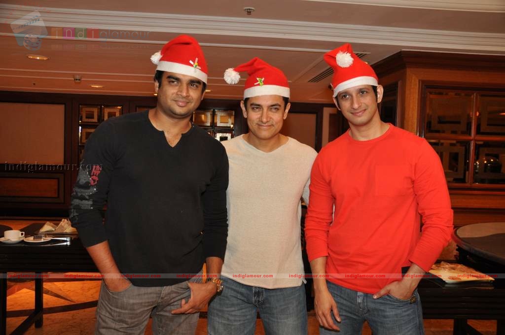 3 Idiots celebrate Christmas Event hd photo