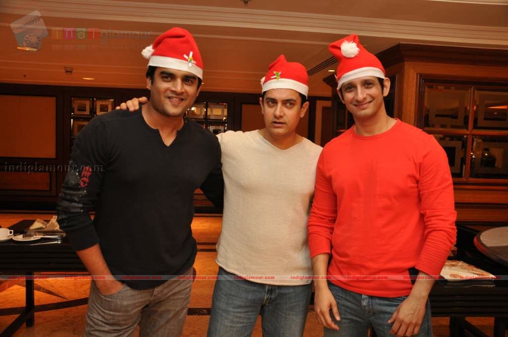 3 Idiots celebrate Christmas Event hd photo
