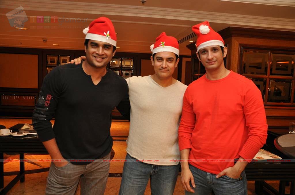 3 Idiots celebrate Christmas Event hd photo