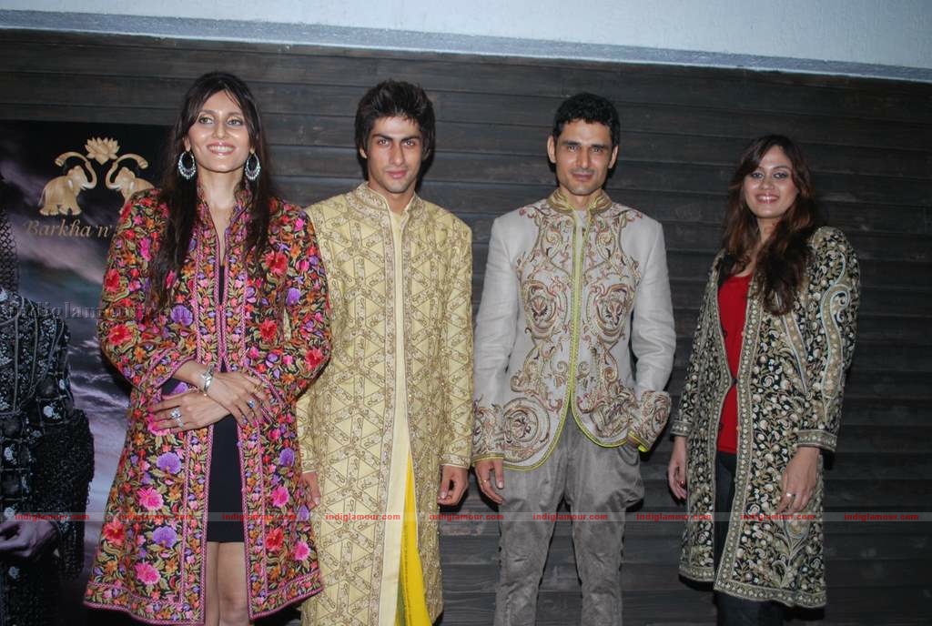 Barkha Aand Sonzal showcase their men's wear Event hd photo