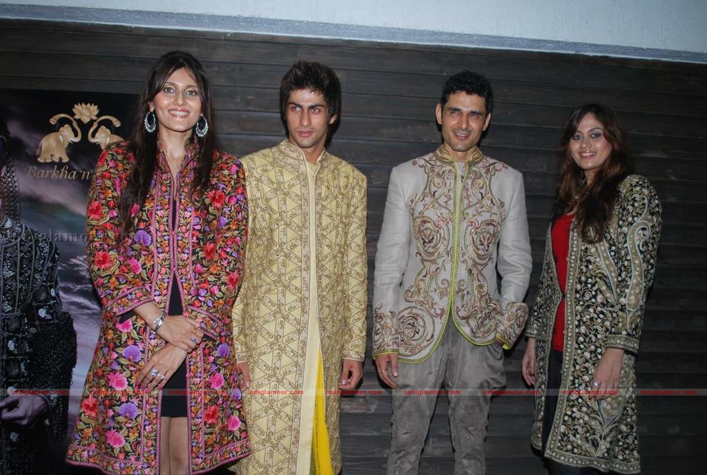 Barkha Aand Sonzal showcase their men's wear Event hd photo