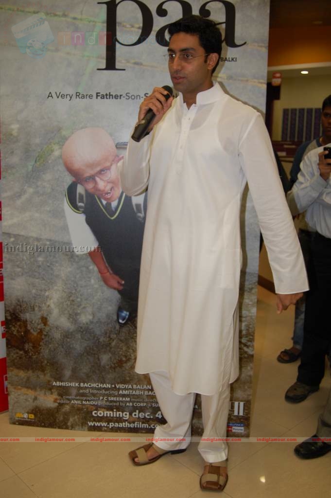 Abhishek Bachchan promotes film 'Paa' Event hd photo