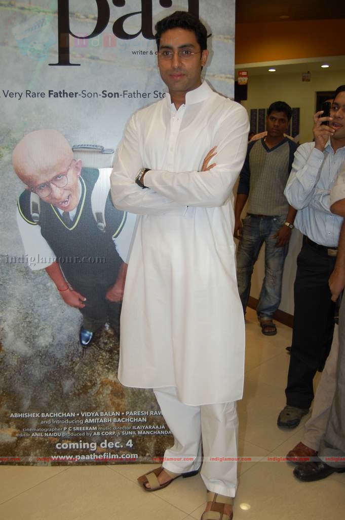 Abhishek Bachchan promotes film 'Paa' Event hd photo