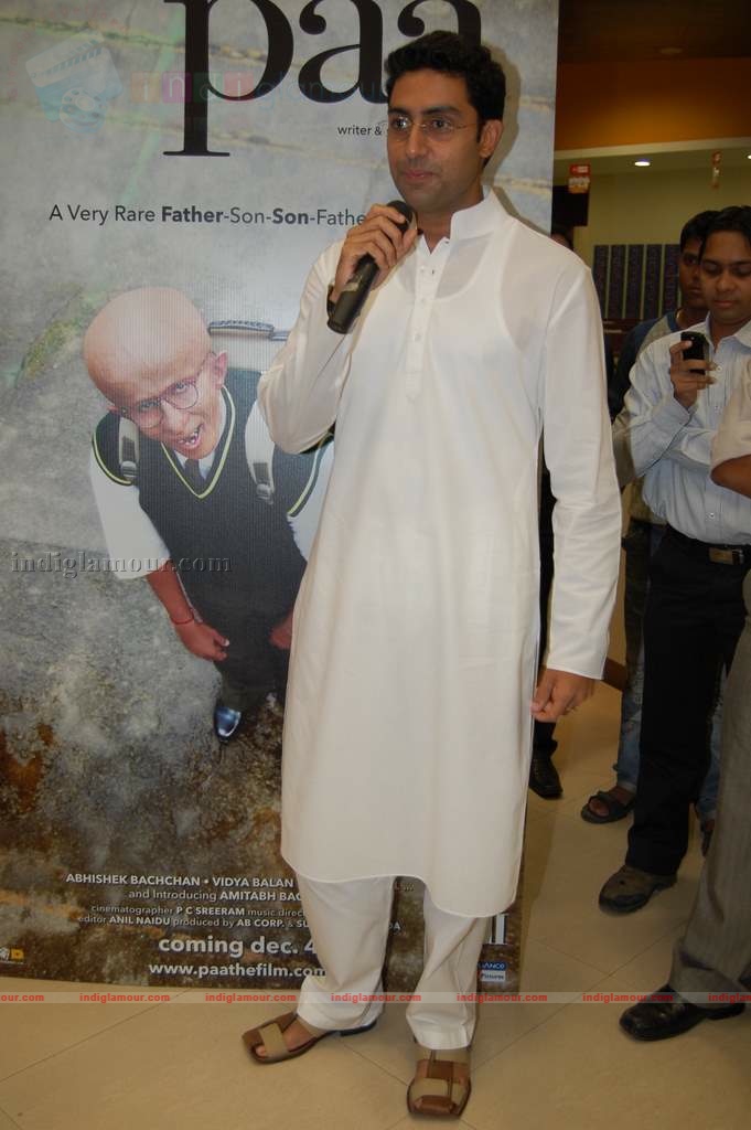 Abhishek Bachchan promotes film 'Paa' Event hd photo