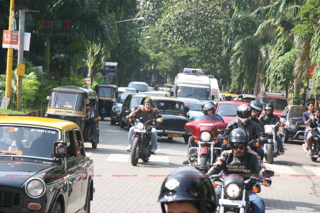 Sohail Khan with his son at Harley Davidson rally Event hd photo