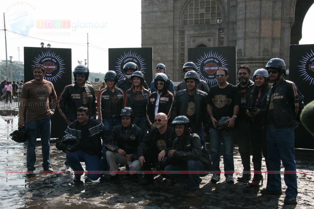 Sohail Khan with his son at Harley Davidson rally Event hd photo