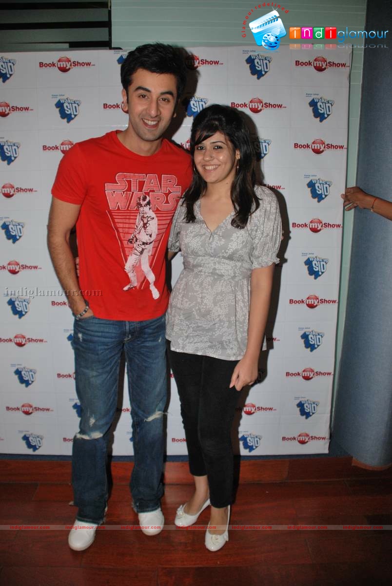 Exclusive Wake Up Sid photo shoot for bookmyshow.com winners Event hd photo