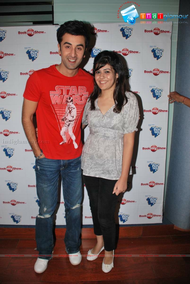 Exclusive Wake Up Sid photo shoot for bookmyshow.com winners Event hd photo