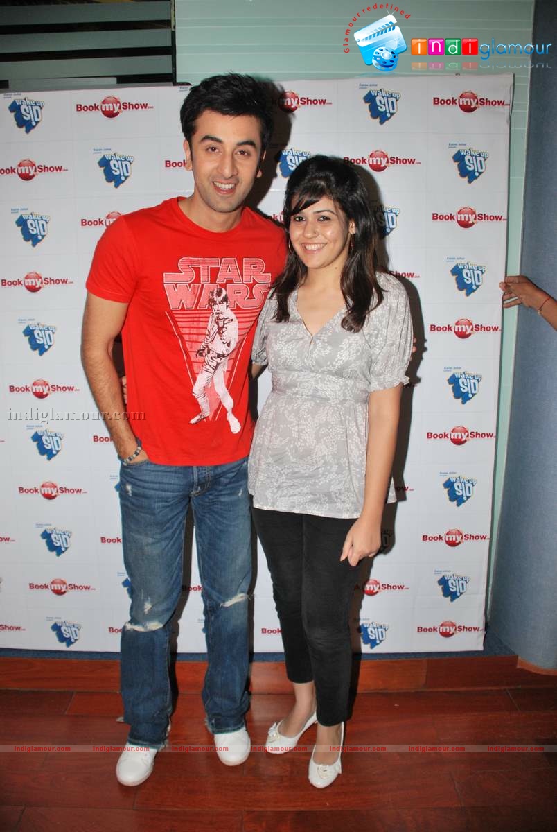 Exclusive Wake Up Sid photo shoot for bookmyshow.com winners Event hd photo
