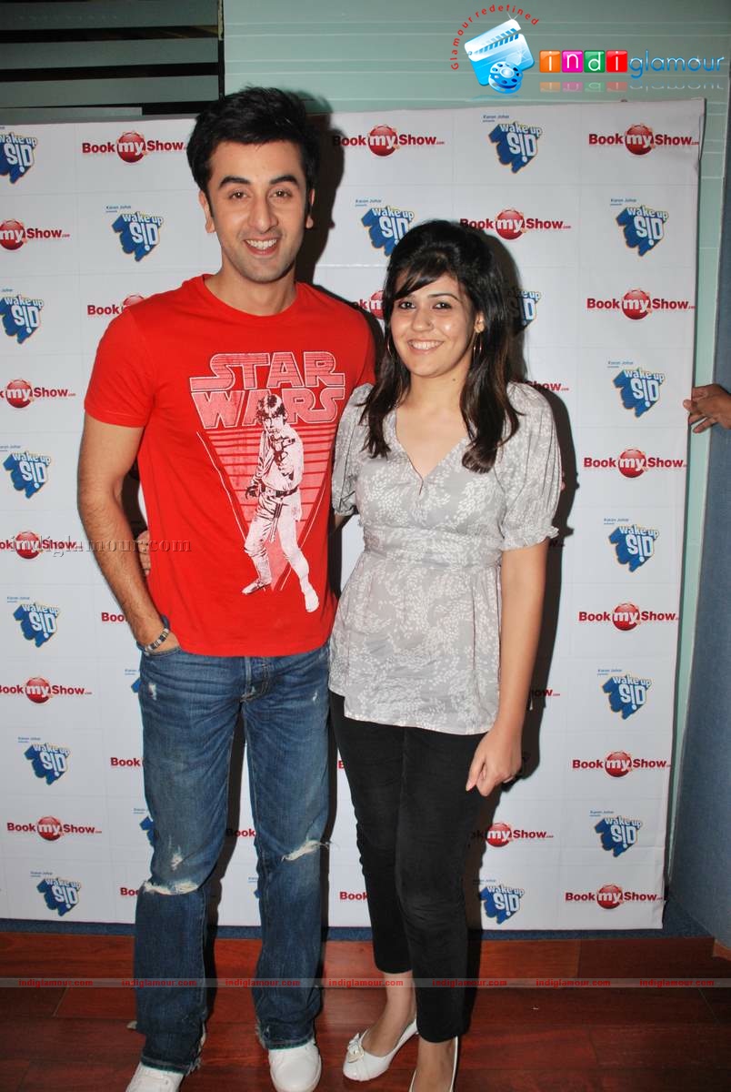 Exclusive Wake Up Sid photo shoot for bookmyshow.com winners Event hd photo