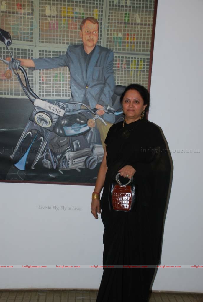 Perizaad Zoraibian at artist Janvi Mahimtura's art exhibition Event hd photo