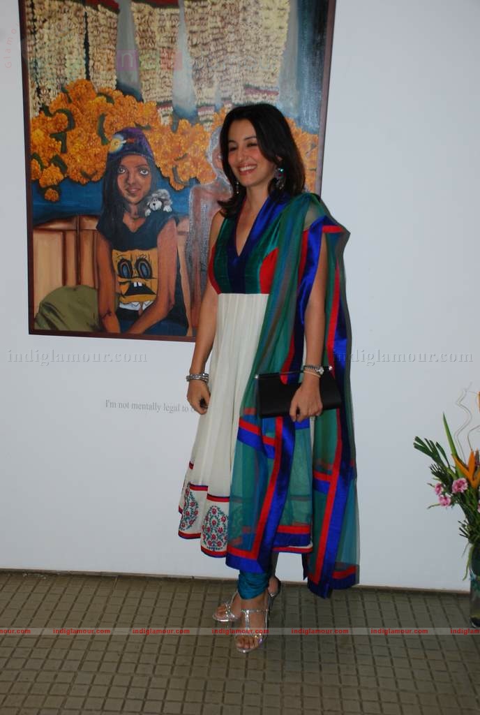 Perizaad Zoraibian at artist Janvi Mahimtura's art exhibition Event hd photo