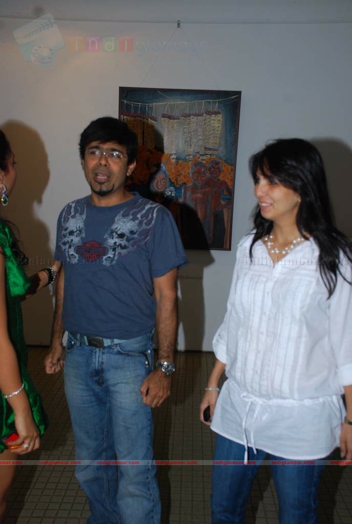 Perizaad Zoraibian at artist Janvi Mahimtura's art exhibition Event hd photo