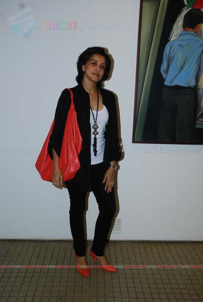 Perizaad Zoraibian at artist Janvi Mahimtura's art exhibition Event hd photo