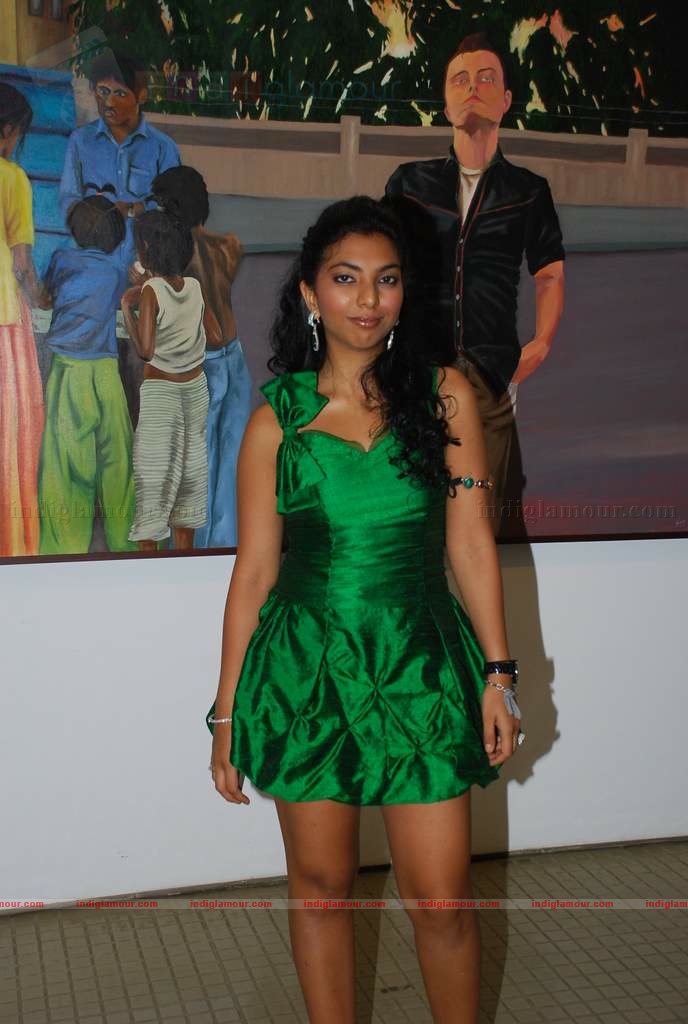 Perizaad Zoraibian at artist Janvi Mahimtura's art exhibition Event hd photo