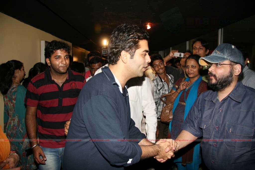 Karan Johar interacts with crowds at Cinemax Event hd photo