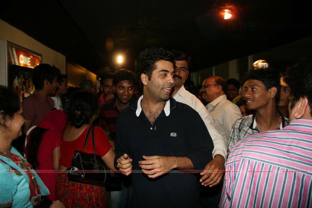 Karan Johar interacts with crowds at Cinemax Event hd photo