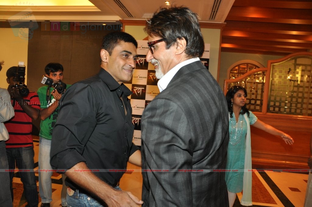 BigB, Ritesh, Neetu Chandra and Gul at Rann Media meet Event hd photo