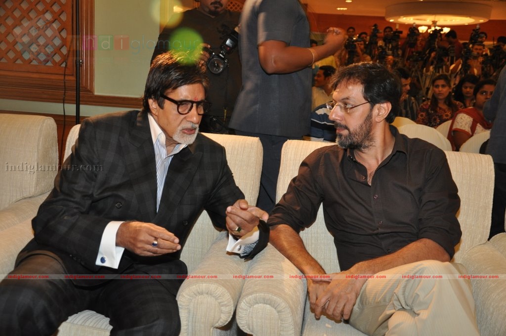 BigB, Ritesh, Neetu Chandra and Gul at Rann Media meet Event hd photo