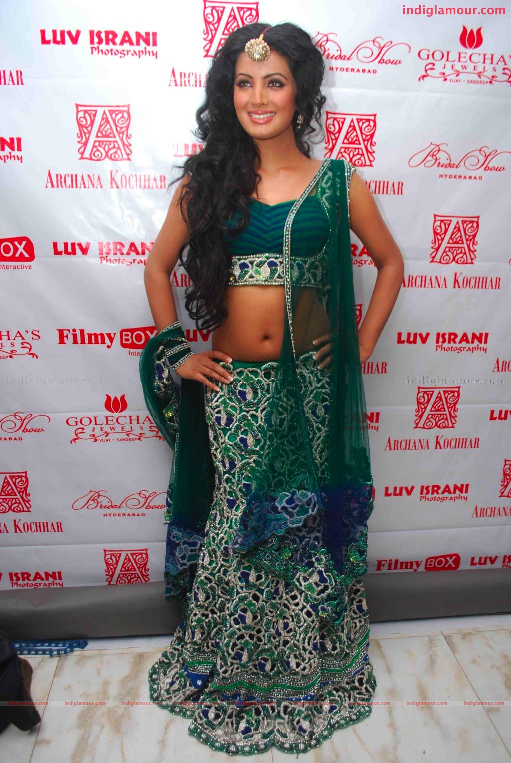 Geeta Basra shoots for Hyderabad Bridal show Event hd photo