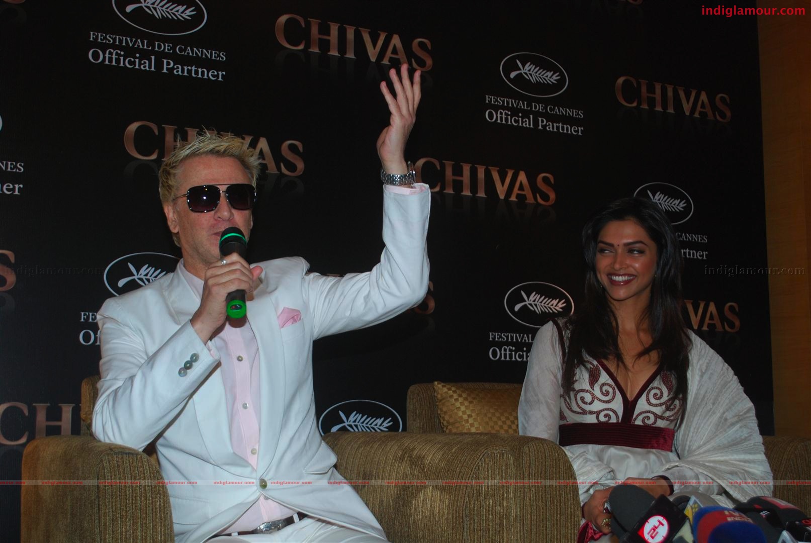 Deepika padukone and Rohit Behal at chivas press meet Event hd photo