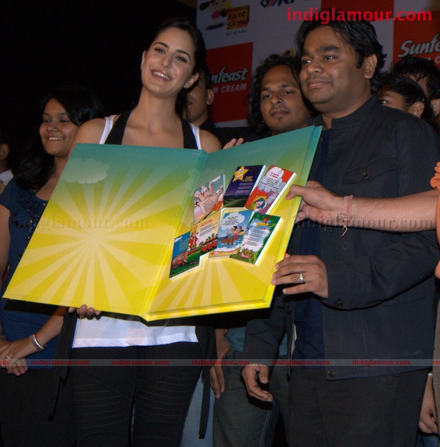 Katrina Kaif and A. R. Rehman at the launch of Rhyme Skool Event hd photo