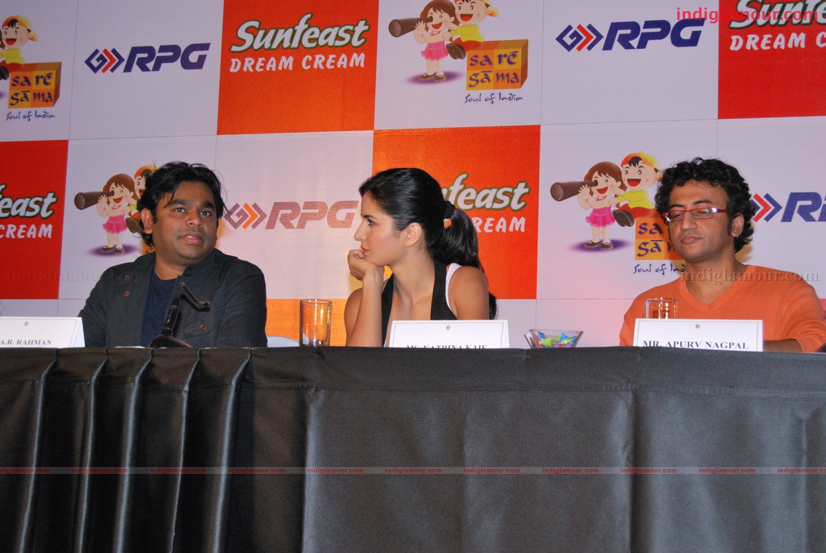 Katrina Kaif and A. R. Rehman at the launch of Rhyme Skool Event hd photo