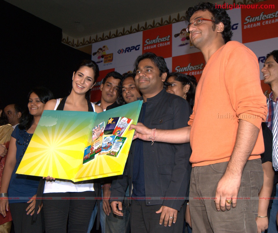 Katrina Kaif and A. R. Rehman at the launch of Rhyme Skool Event hd photo