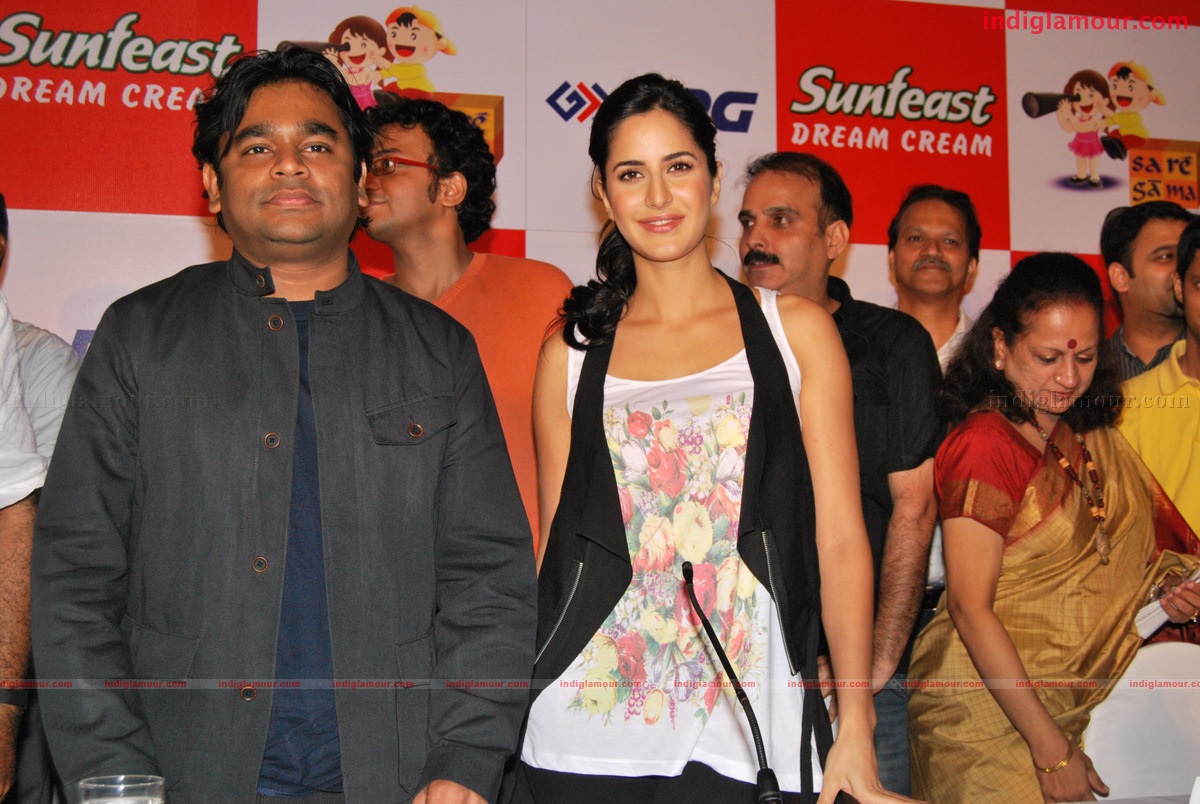 Katrina Kaif and A. R. Rehman at the launch of Rhyme Skool Event hd photo
