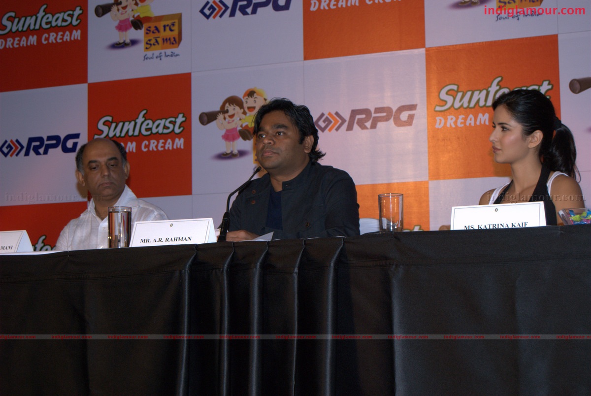 Katrina Kaif and A. R. Rehman at the launch of Rhyme Skool Event hd photo