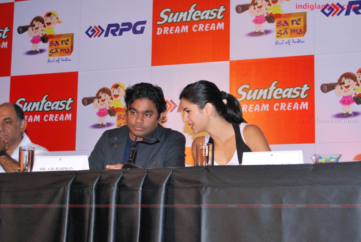 Katrina Kaif and A. R. Rehman at the launch of Rhyme Skool Event hd photo