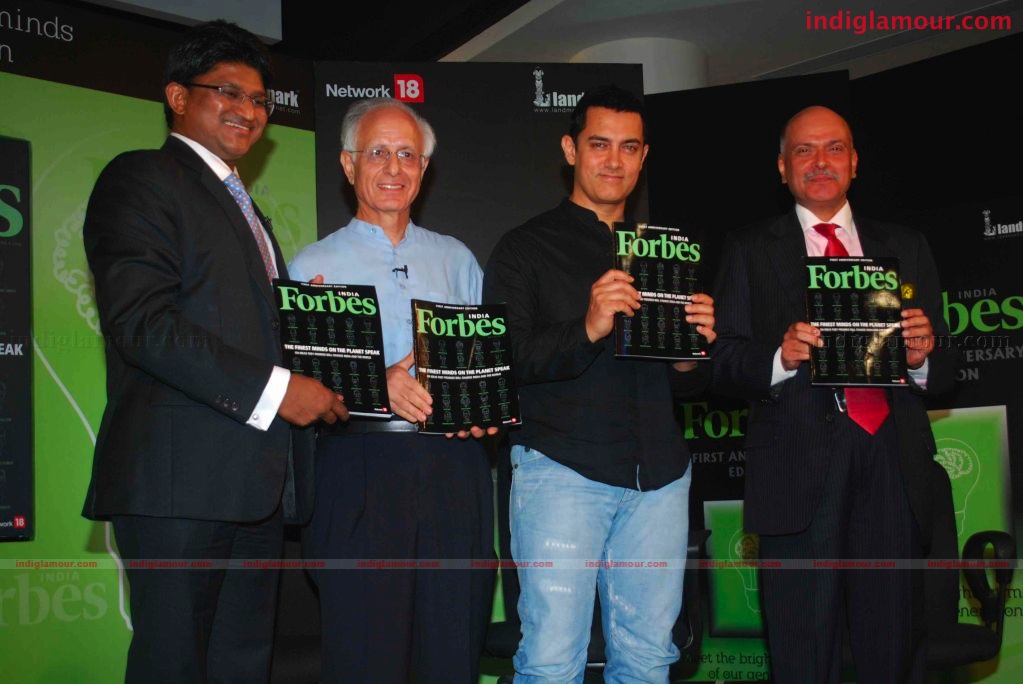 Amir Khan launches Forbes India's 1st anniversary special issue Event hd photo