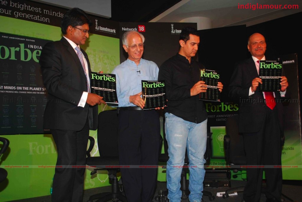 Amir Khan launches Forbes India's 1st anniversary special issue Event hd photo