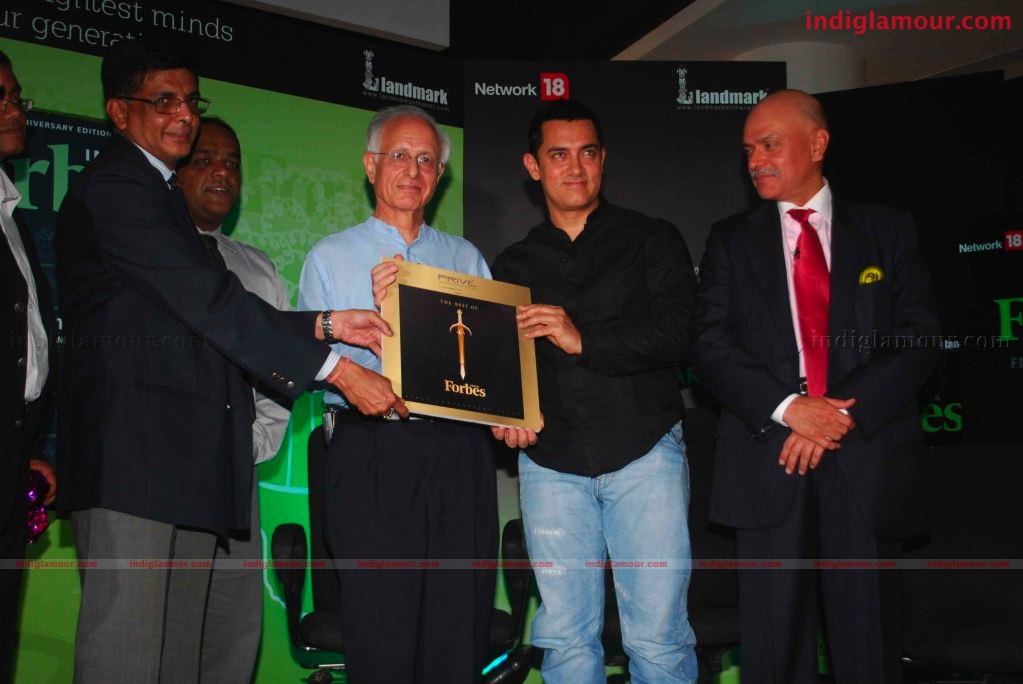 Amir Khan launches Forbes India's 1st anniversary special issue Event hd photo